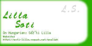 lilla soti business card